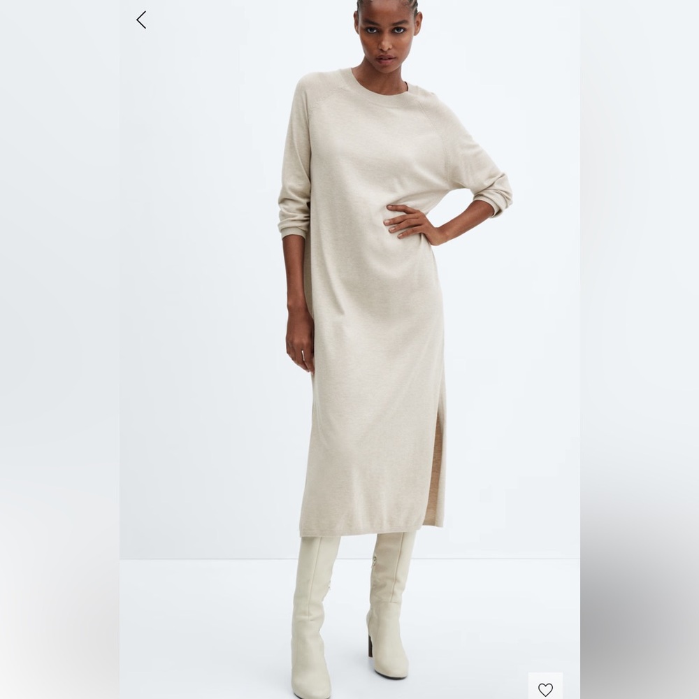 Mango Cream Maxi Dress